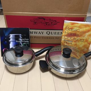 アムウェイ(Amway)の[美品]アムウェイ クィーン クックウェア 21ピースセット(鍋/フライパン)