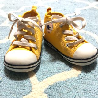 コンバース(CONVERSE)のコンバース12.5cm💜イエロー✨(スニーカー)