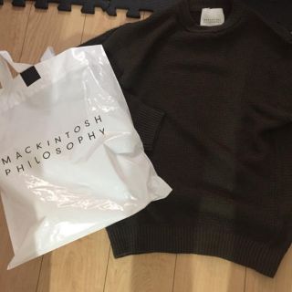 マッキントッシュフィロソフィー(MACKINTOSH PHILOSOPHY)のマッキントッシュ ニット カーキ(ニット/セーター)