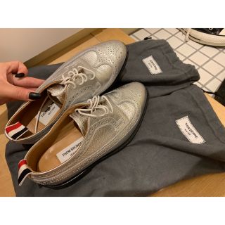 Thom brown 37 トムブラウンシルバーウィングティップ シューズ