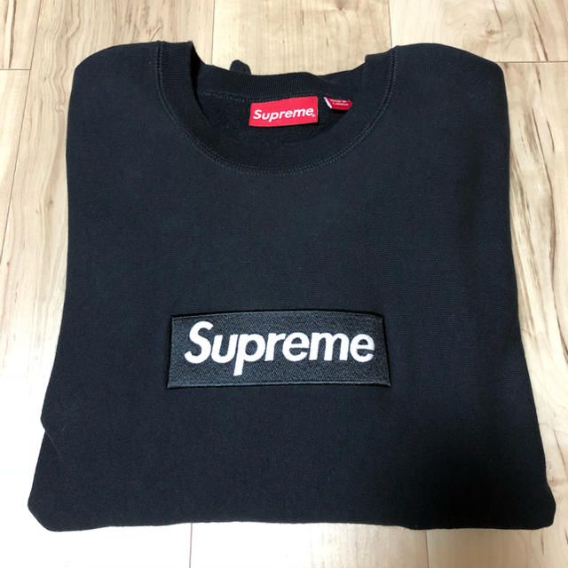 最安値！サイズS  Supreme Box Logo Crewneck