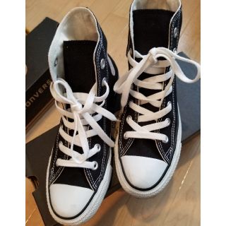 コンバース(CONVERSE)のCONVERSE　ブラック　ハイカット　24センチ(スニーカー)