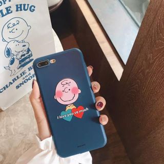 スヌーピー(SNOOPY)の【即日発送可能】チャーリー iPhoneケース各種(iPhoneケース)