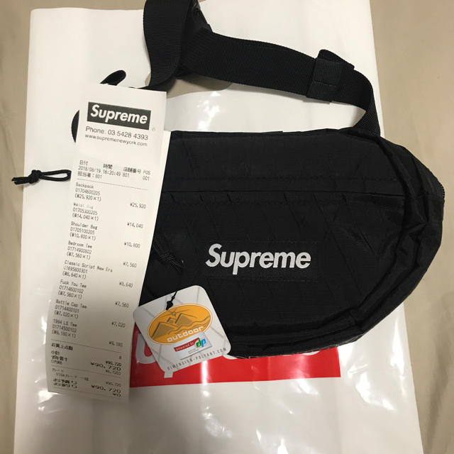 supreme ウエスト バッグ 黒