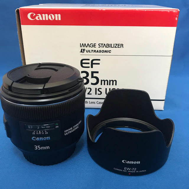 [Canon]  EF35mm F2 IS USM 美品 キヤノン 【送料込】カメラ