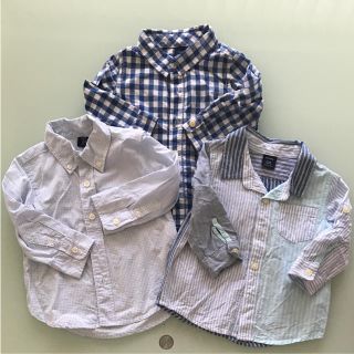 ベビーギャップ(babyGAP)の美品  babygap チェックシャツ  3点セット(シャツ/カットソー)