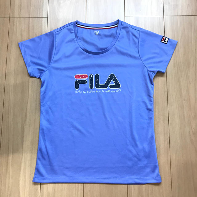 FILA(フィラ)のFILA  フィラ レディース テニスウェア  シャツ L 1回のみ着用 スポーツ/アウトドアのテニス(ウェア)の商品写真