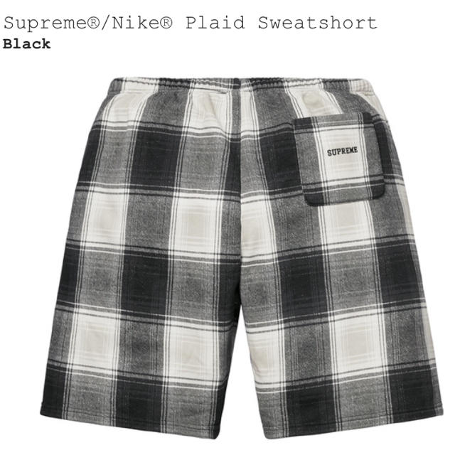 Supreme(シュプリーム)の新品 L Supreme NIKE Plaid Sweatshort ショーツ メンズのパンツ(ショートパンツ)の商品写真