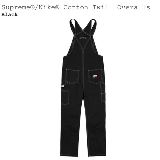 Supreme(シュプリーム)のL Supreme NIKE Cotton Overalls オーバーオール メンズのパンツ(サロペット/オーバーオール)の商品写真