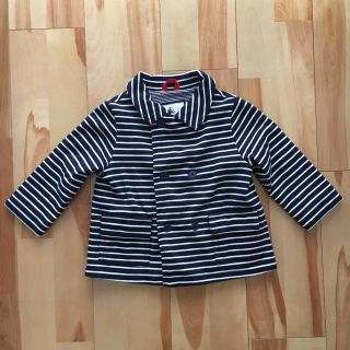 プチバトー(PETIT BATEAU)のプチバトー✩ボーダーコート(ジャケット/コート)