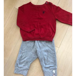 バーバリー(BURBERRY)のBURBERRY CHILDREN ニット パンツ 80 12M セット(ロンパース)