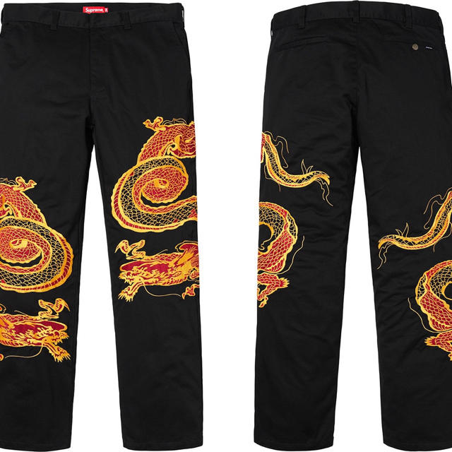 Supreme Dragon Work Pant Black 30