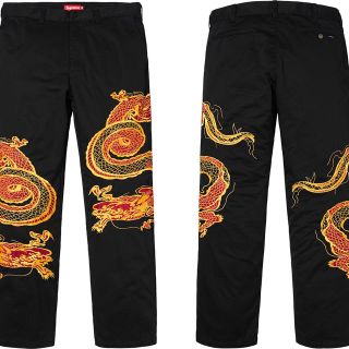 シュプリーム(Supreme)の[30]Supreme Dragon Work Pant Black(ワークパンツ/カーゴパンツ)