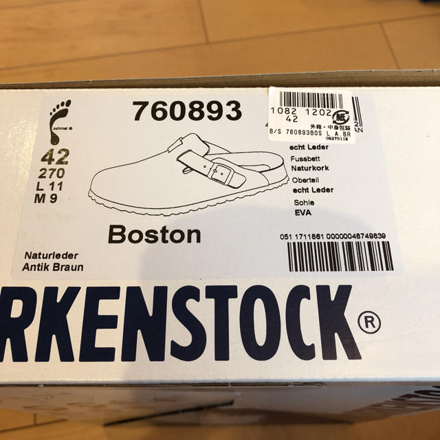 BIRKENSTOCK(ビルケンシュトック)の🗝ビルケンシュトック42  ボストン アンティークブラウン  新品、未使用🗝 メンズの靴/シューズ(サンダル)の商品写真