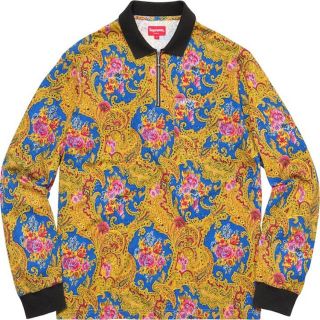 シュプリーム(Supreme)のPaisley L/S Polo supreme(ポロシャツ)