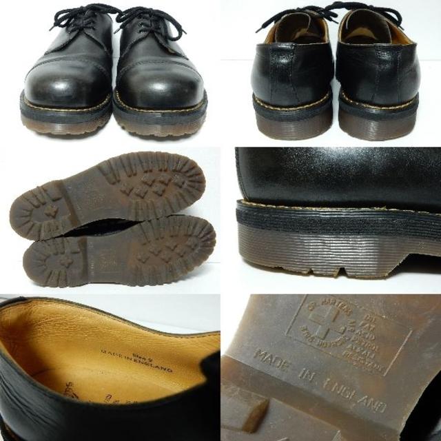 Dr.Martens(ドクターマーチン)の激レア！美品！英国製！ドクターマーチン3ホールクレイジーボム厚底UK9黒スチール メンズの靴/シューズ(ブーツ)の商品写真