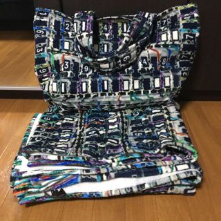 CHANEL - 美品 CHANELパイル地ビーチバッグ&タ大判ビーチタオルの