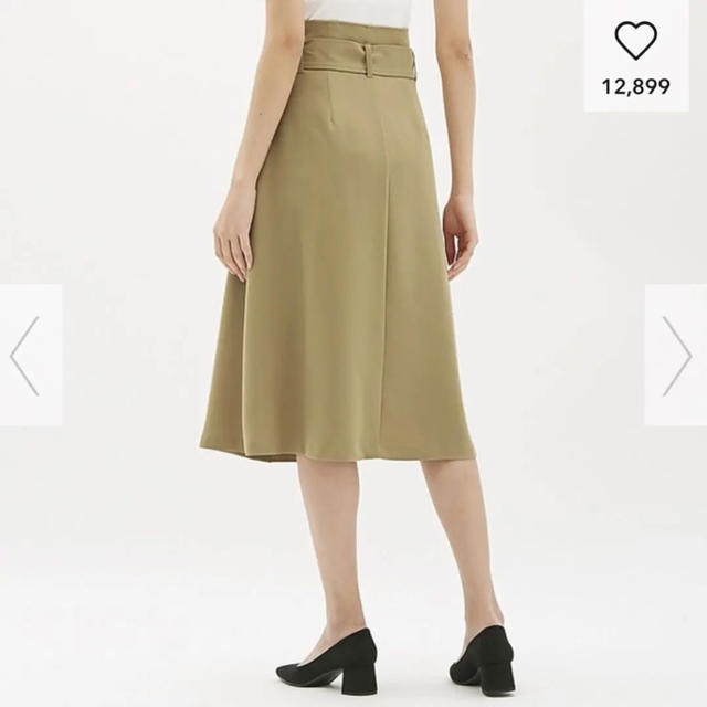 GU(ジーユー)のGU＊新品 トレンチAラインスカート Mサイズ レディースのスカート(ひざ丈スカート)の商品写真