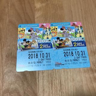 ディズニー(Disney)のディズニーリゾートライン 2DAYPASS(遊園地/テーマパーク)