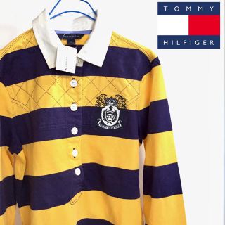 トミーヒルフィガー(TOMMY HILFIGER)の【新品】 トミーヒルフィガー レディース 長袖 ボーダー ラガーシャツ XS(シャツ/ブラウス(長袖/七分))