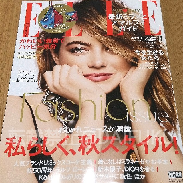 DESIGUAL(デシグアル)のELLE エルジャポン 11月号雑誌＆Desigual スカーフバッグ レディースのバッグ(ショルダーバッグ)の商品写真