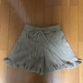 ナイスクラップ(NICE CLAUP)のニットショートパンツ(ショートパンツ)