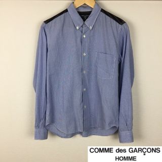 コムデギャルソン(COMME des GARCONS)の美品 コムデギャルソンオム 長袖シャツ ブルー サイズSS(シャツ)