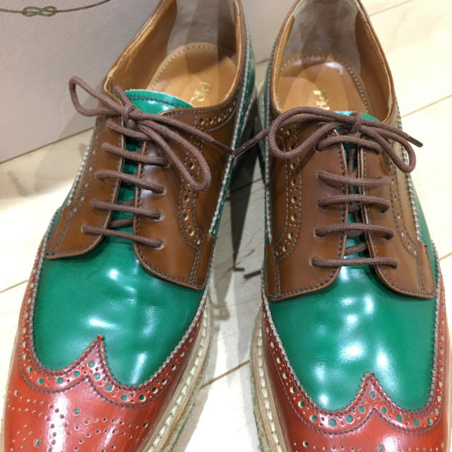 PRADA(プラダ)のPRADA レースアップシューズ レディースの靴/シューズ(ローファー/革靴)の商品写真