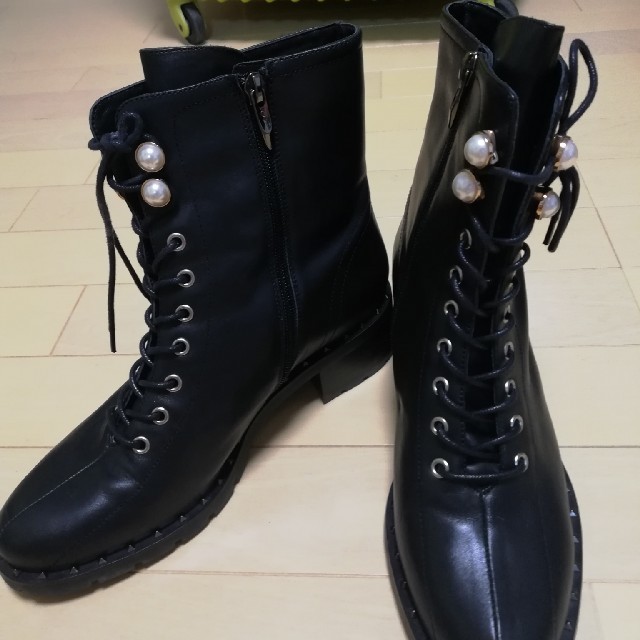ZARA(ザラ)の本革ブーツ　24.5-25cm メンズの靴/シューズ(ブーツ)の商品写真