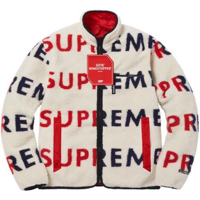 Supreme Reversible Logo Fleece Jacket  S