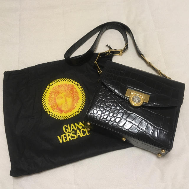 Gianni Versace(ジャンニヴェルサーチ)のVERSACE＊ベルサーチ＊クロコ型押し＊ショルダーバッグ レディースのバッグ(ショルダーバッグ)の商品写真