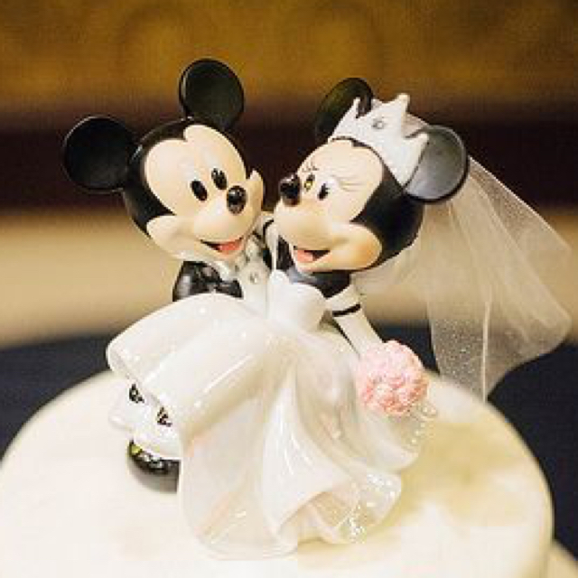 Disney(ディズニー)のミッキー＆ミニー ウェディング　ケーキトッパー アメリカディズニー限定 ハンドメイドのウェディング(ウェルカムボード)の商品写真