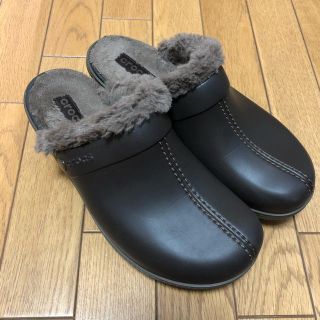 クロックス(crocs)のcrocs ファー付き サボ サンダル(サンダル)