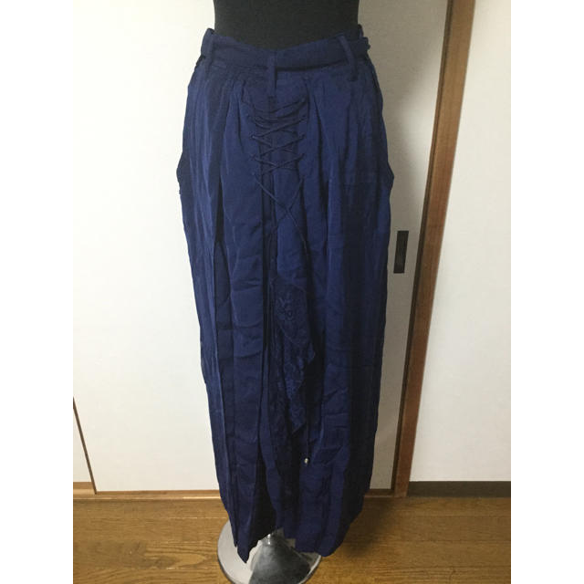 新品】OzzOn 袴風スカート(青) - ロングスカート