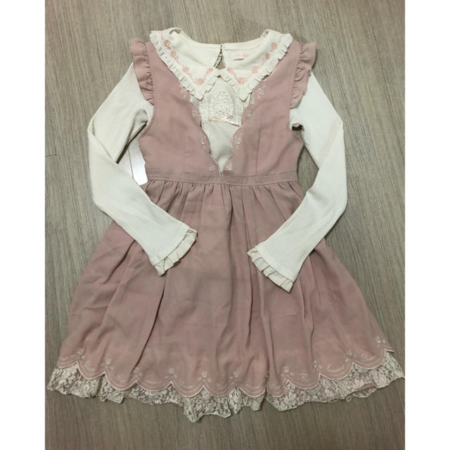 LIZ LISA - LIZ LISA♡ローズ刺繍トップス&ジャンスカの通販 by