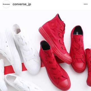 コンバース(CONVERSE)のCONVERSE ハイカット 赤 24cm ALLSTAR GORELACE (スニーカー)