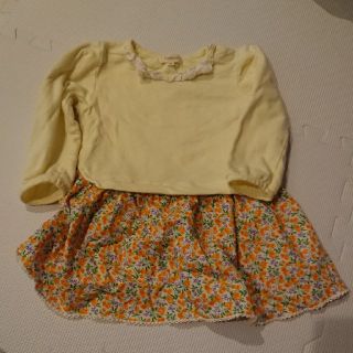 ハッシュアッシュ(HusHush)の子供服長袖ワンピース(ワンピース)