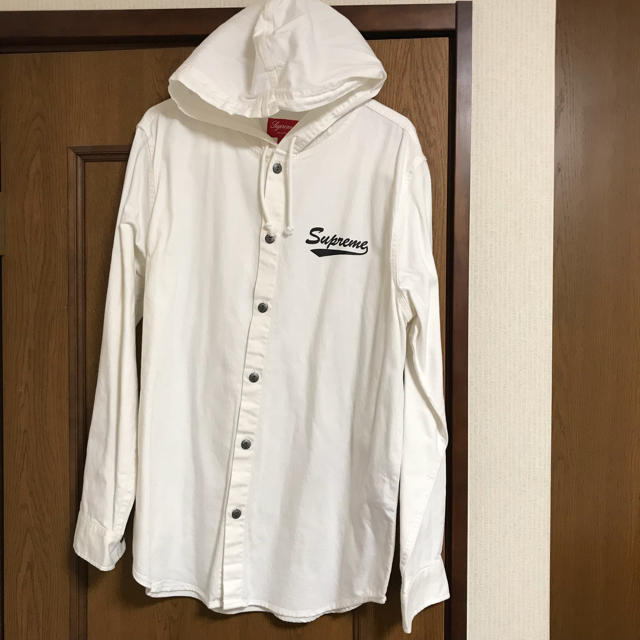 17S/S Supreme  hooded shirt シャツ フーディー