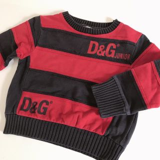 ディーアンドジー(D&G)のD&G 赤×ネイビー トレーナー(Tシャツ/カットソー)