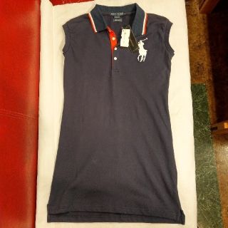 ポロラルフローレン(POLO RALPH LAUREN)の【未使用】ラルフローレン　ポロワンピース　ネイビー(ミニワンピース)