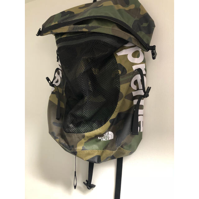 迷彩 supreme north face バックパック