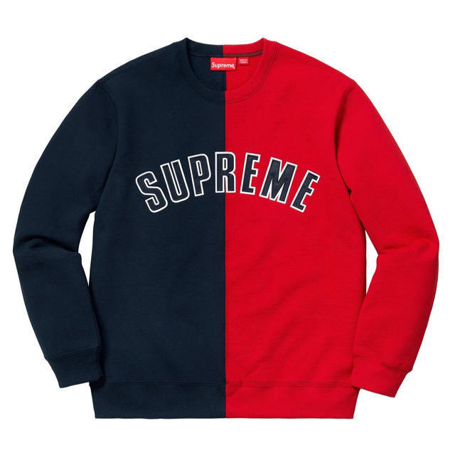 Supreme(シュプリーム)の【M】Supreme Split Crewneck Sweatshirt メンズのトップス(スウェット)の商品写真
