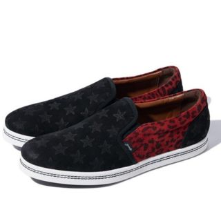 グラム(glamb)のglamb Rover slip‐on

black×red サイズ2 新品(スニーカー)