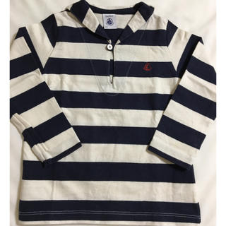 プチバトー(PETIT BATEAU)のプチバトー セーラーカラー ロンＴ 24m／86㎝(シャツ/カットソー)