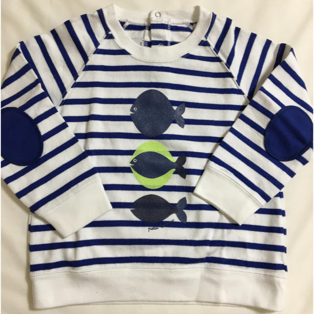 PETIT BATEAU(プチバトー)のプチバトー マリニエール トレーナー 24m／86㎝ キッズ/ベビー/マタニティのベビー服(~85cm)(シャツ/カットソー)の商品写真