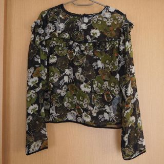 ザラ(ZARA)のCoCo様専用★ZARA 花柄 カットソー(カットソー(長袖/七分))