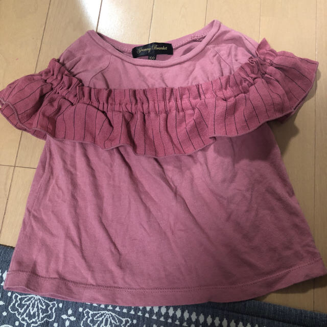 フリル Tシャツ キッズ/ベビー/マタニティのキッズ服女の子用(90cm~)(Tシャツ/カットソー)の商品写真