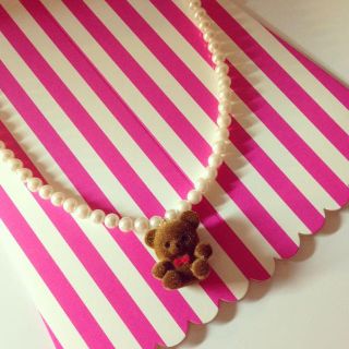 Teddy pearl necklace(ネックレス)