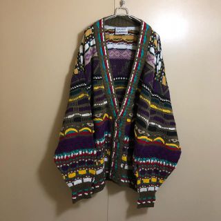 クージー(COOGI)の良品 オーストラリア製 KALAROO COOGIタイプ ニットカーディガン Ｍ(カーディガン)