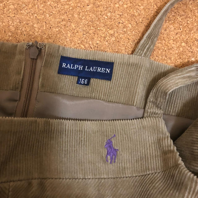 Ralph Lauren(ラルフローレン)の良品 ラルフローレン ワンポイント ジャンパースカート ワンピース 160 レディースのワンピース(ひざ丈ワンピース)の商品写真